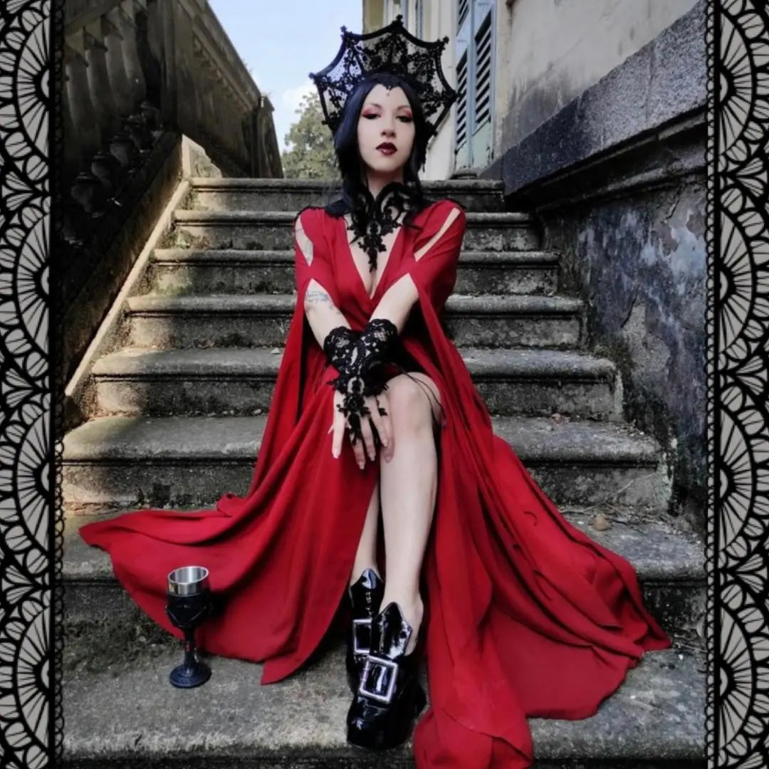 Andi CottageGoth Renaissance Boho A Line Maxi Dress The Bohemian