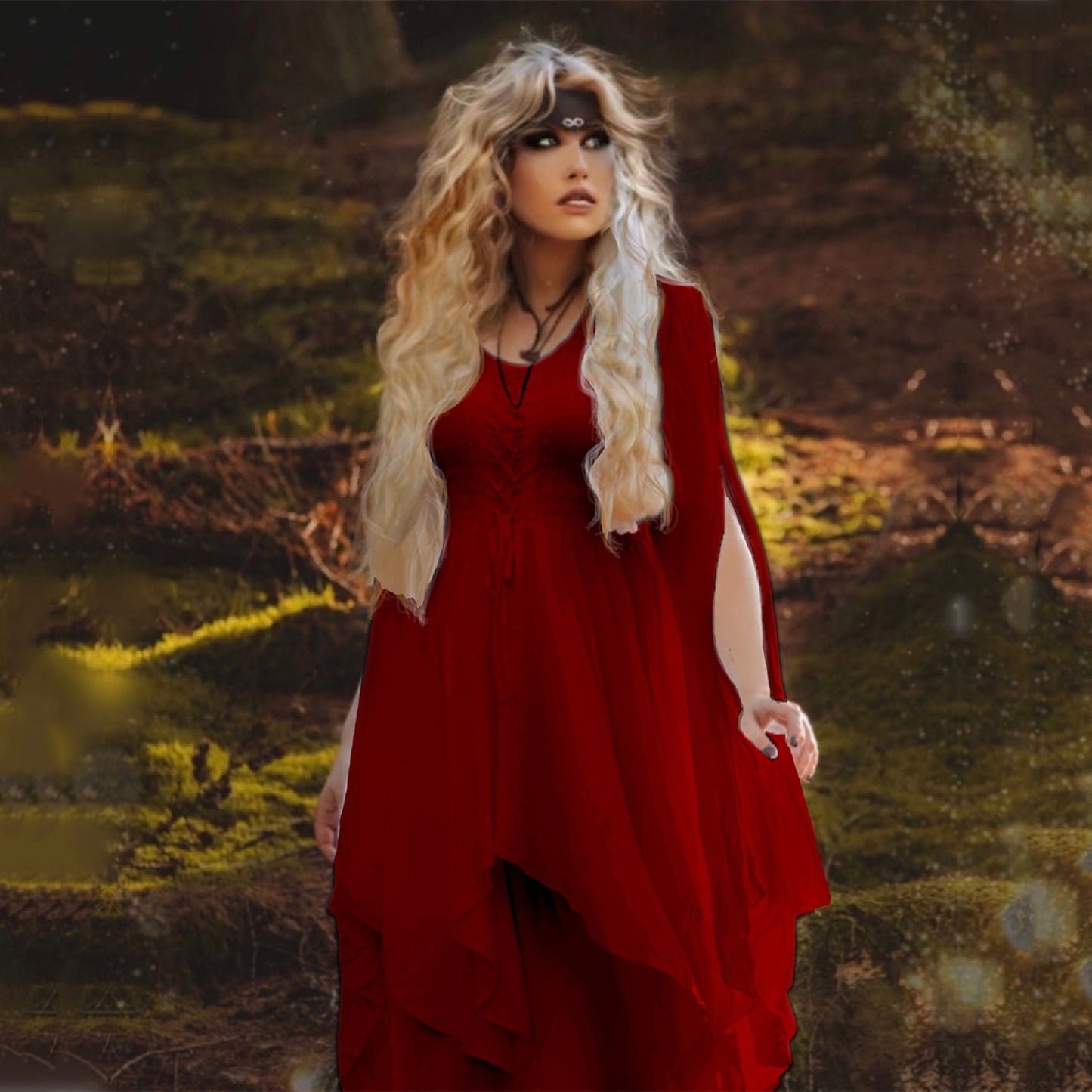 Leona Ren Faire Renaissance Corset Maxi Dress - The Bohemian Closet