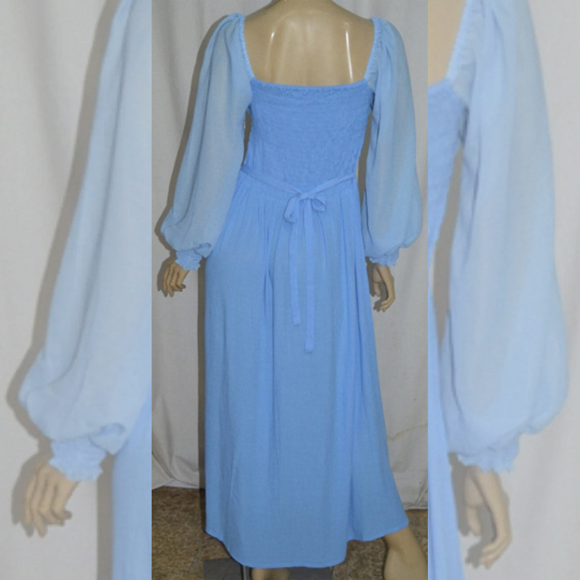 Mylah Romantic Length Chiffon Sleeves Medieval Maxi Dress - The Bohemian Closet