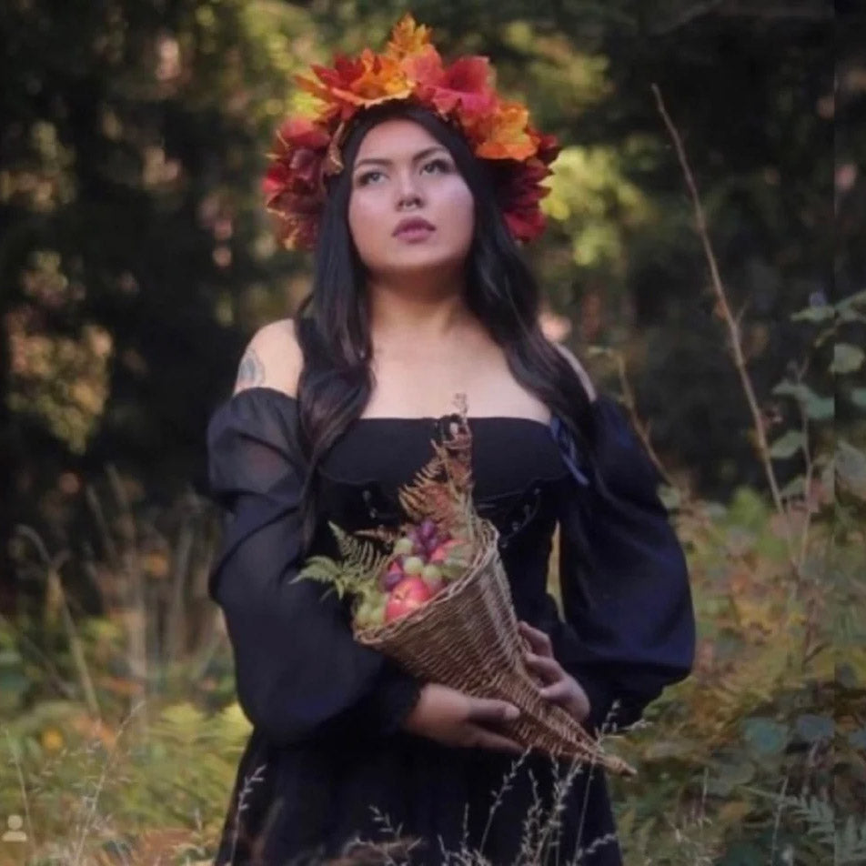 Mylah Romantic Length Chiffon Sleeves Medieval Maxi Dress - The Bohemian Closet