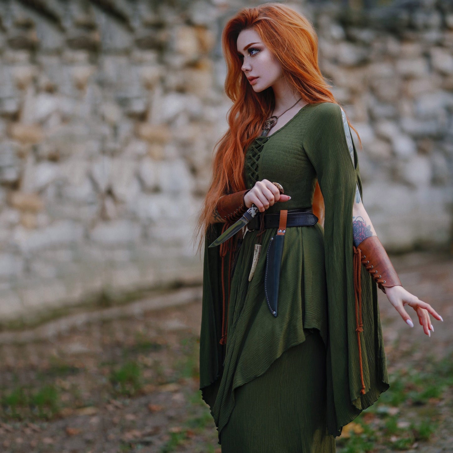 Leona Ren Faire Renaissance Corset Maxi Dress - The Bohemian Closet