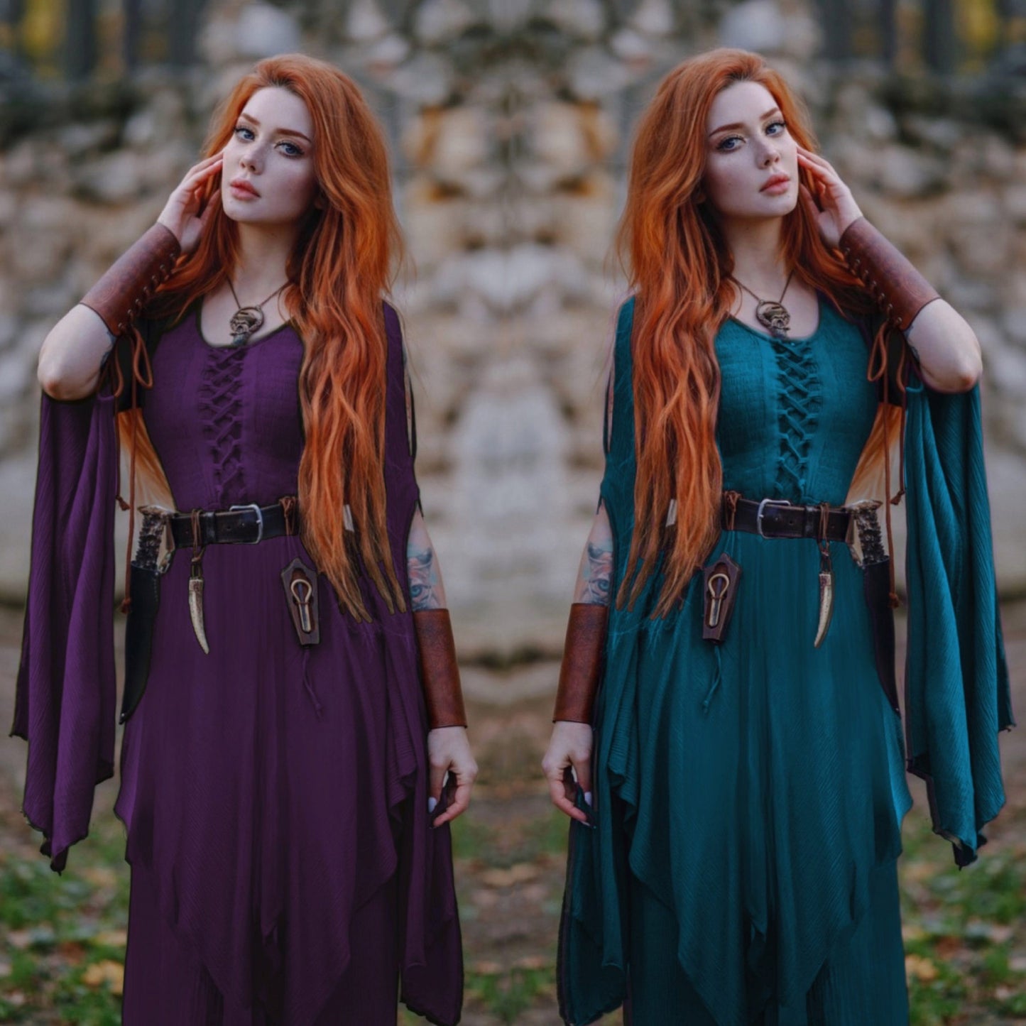 Leona Ren Faire Renaissance Corset Maxi Dress - The Bohemian Closet