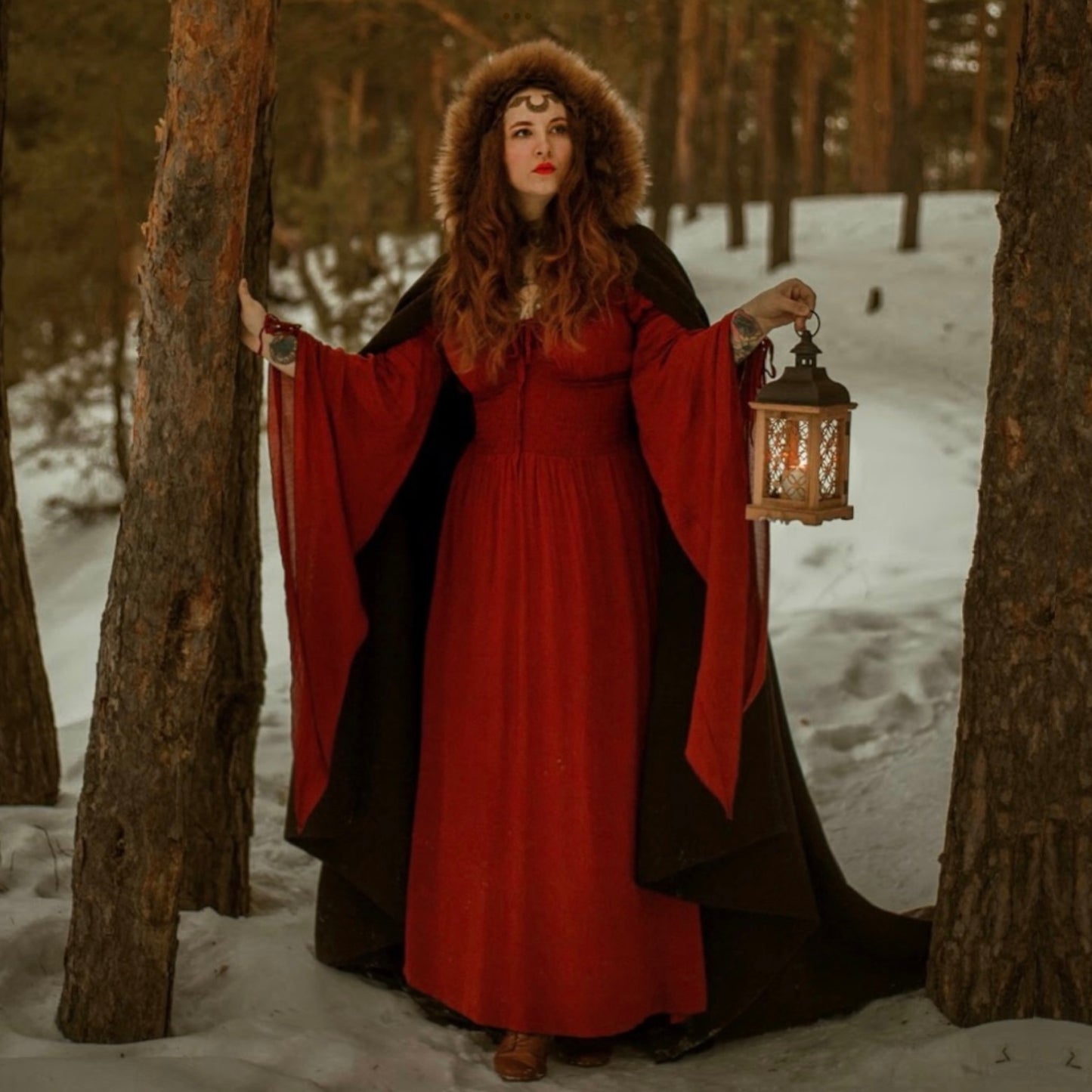 Helena Renaissance Flowing Sleeve Romantic Maxi Dress, Dress - The Bohemian Closet