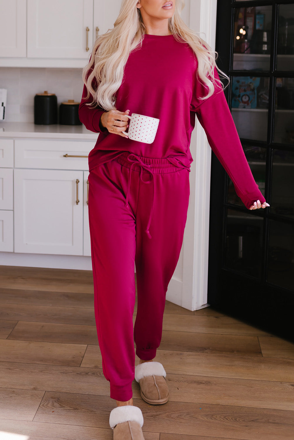 Karina Long Sleeve Pullover and Jogger Pants Lounge Set