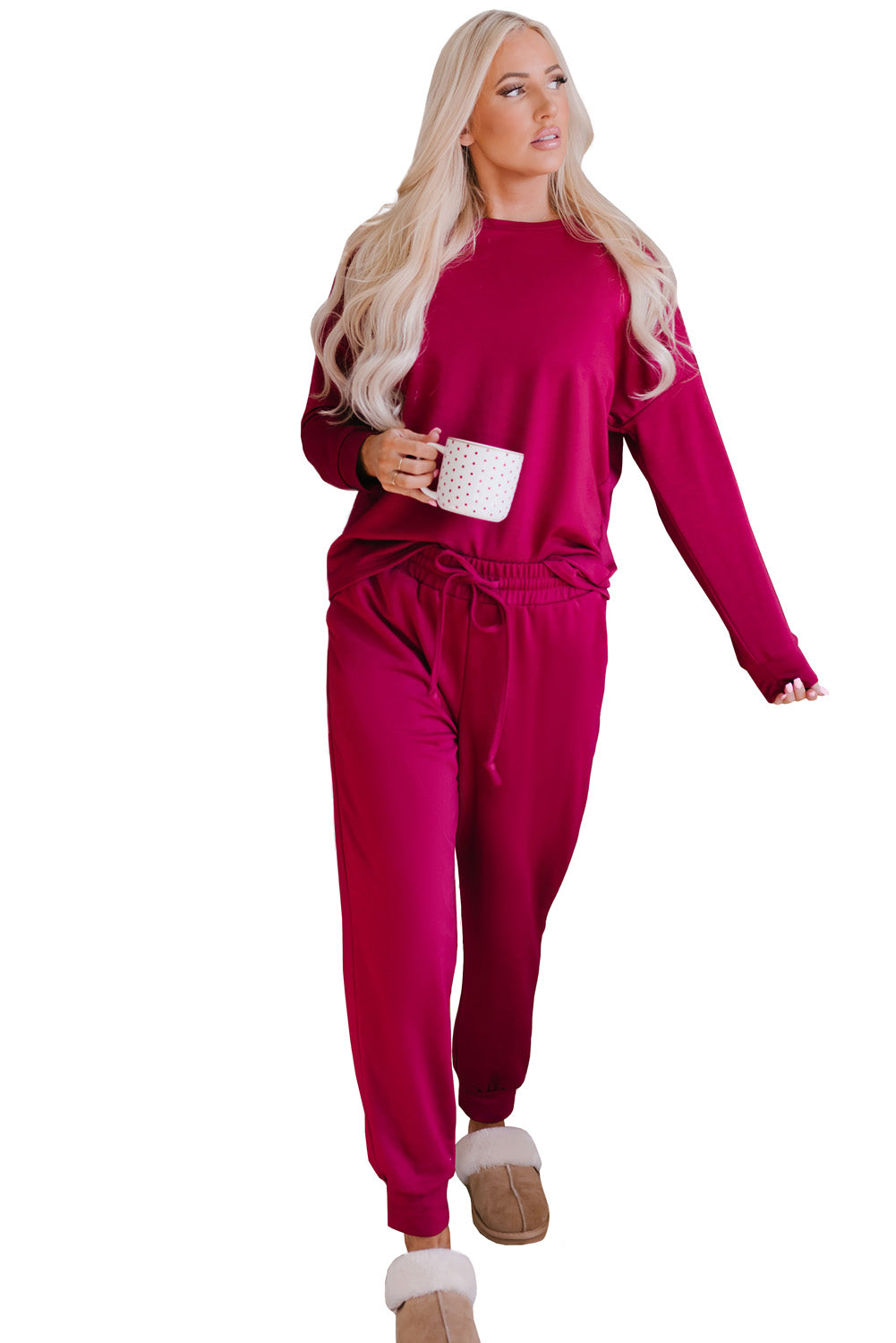 Karina Long Sleeve Pullover and Jogger Pants Lounge Set