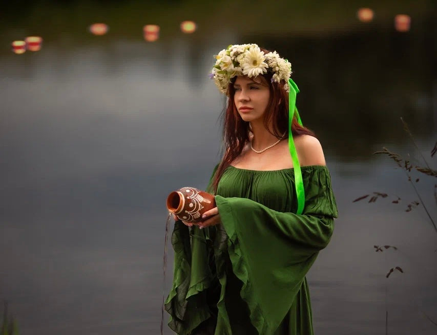 Lexi Renaissance Wiccan Cottagecore Maxi Dress