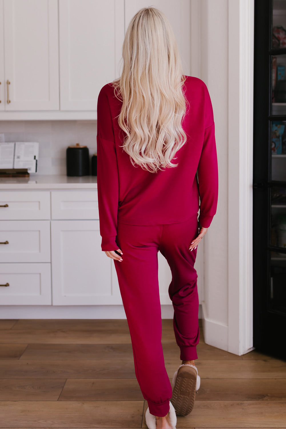 Karina Long Sleeve Pullover and Jogger Pants Lounge Set - The Bohemian Closet