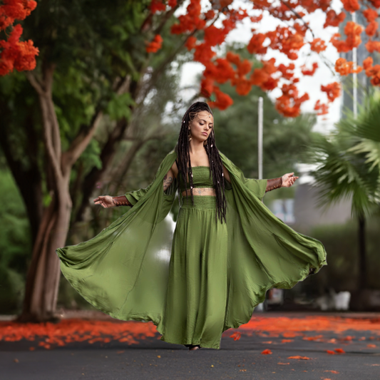 Aarya Bohemian 3 Pieces Outfit - The Bohemian Closet