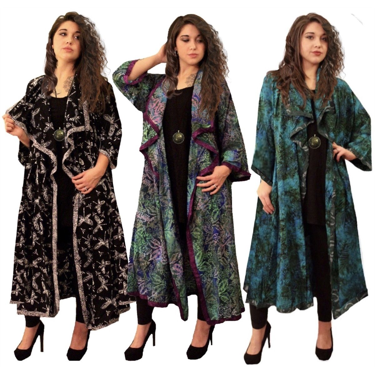 Analia Top Quality Rayon Batik Stunning Coat Jacket - The Bohemian Closet