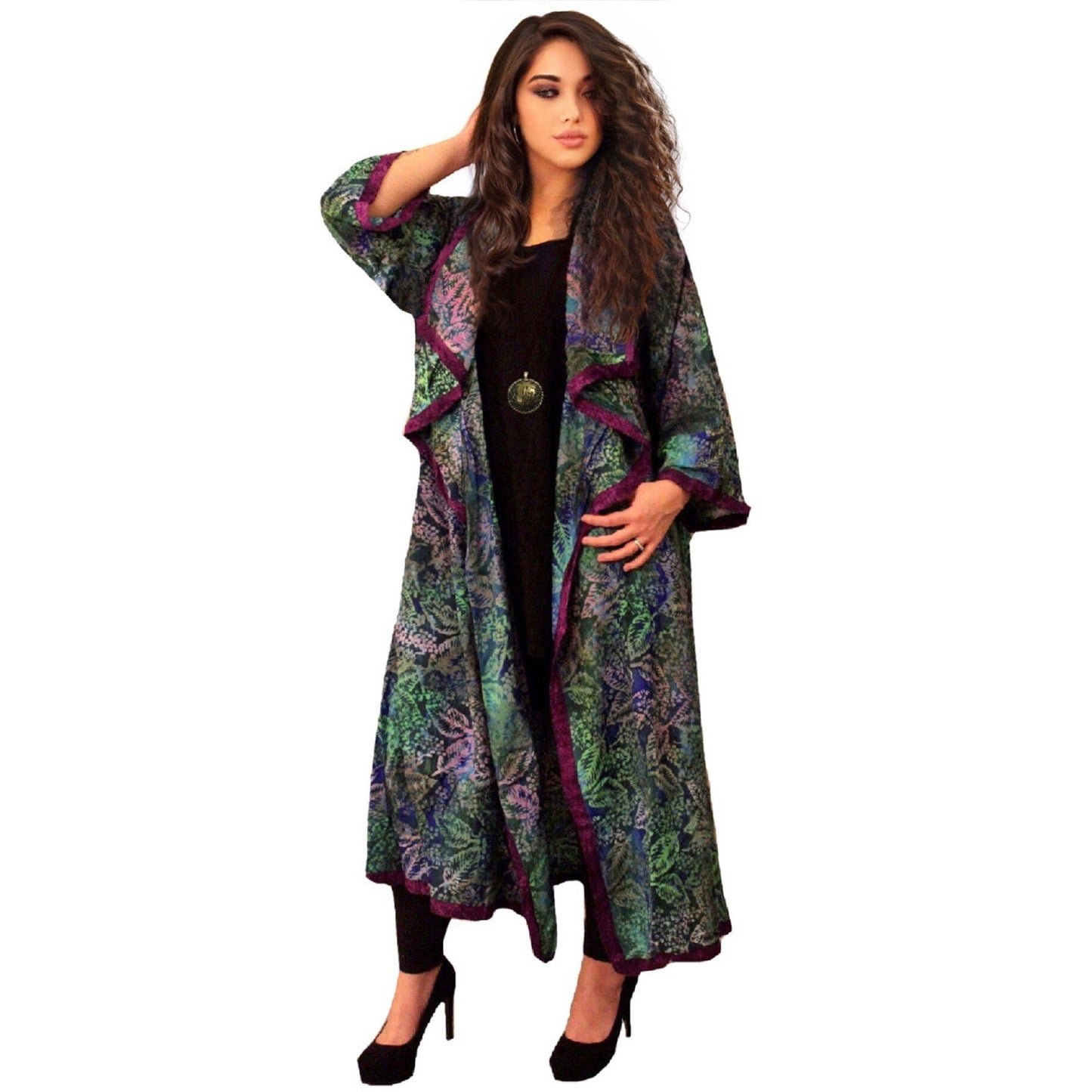 Analia Top Quality Rayon Batik Stunning Coat Jacket - The Bohemian Closet