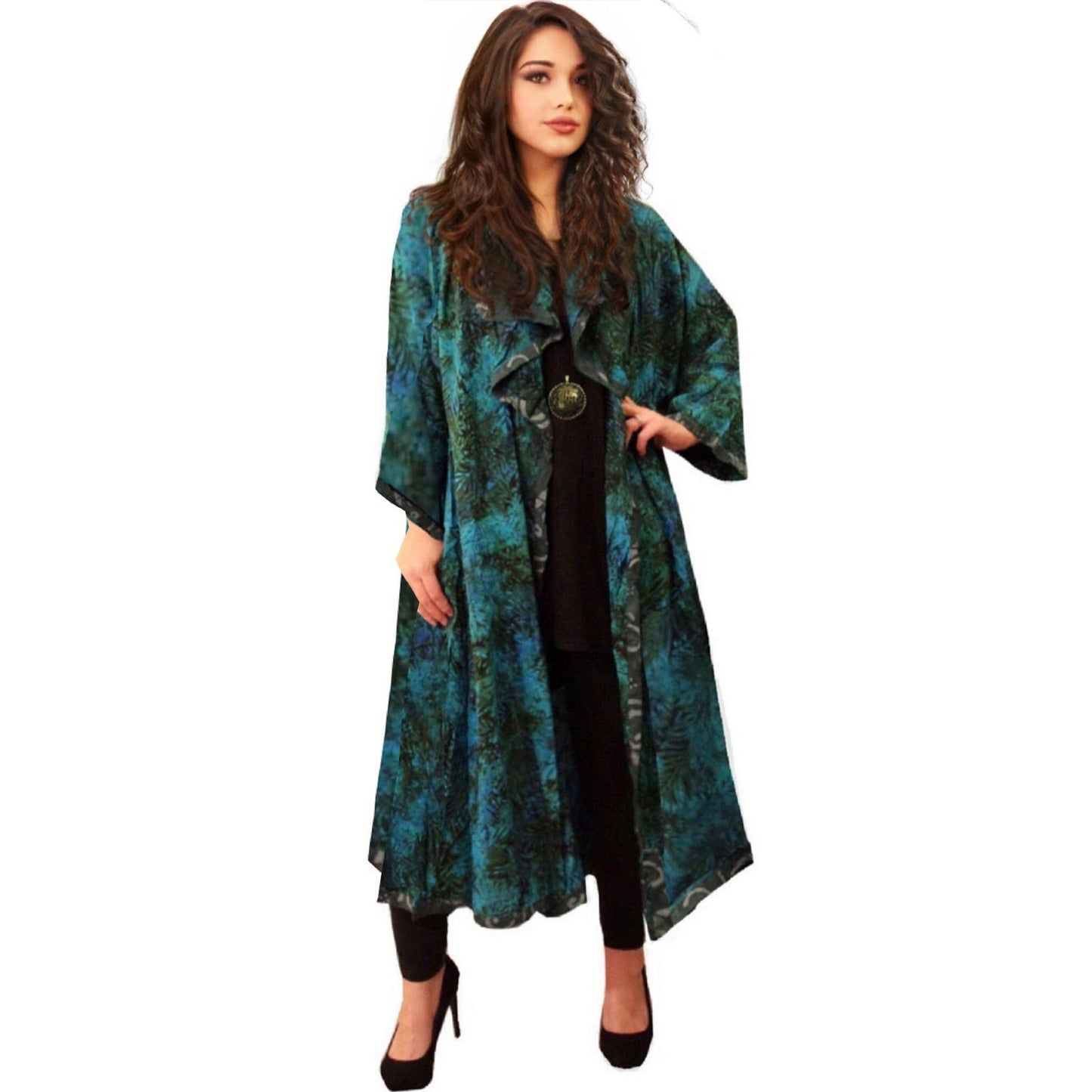 Analia Top Quality Rayon Batik Stunning Coat Jacket - The Bohemian Closet