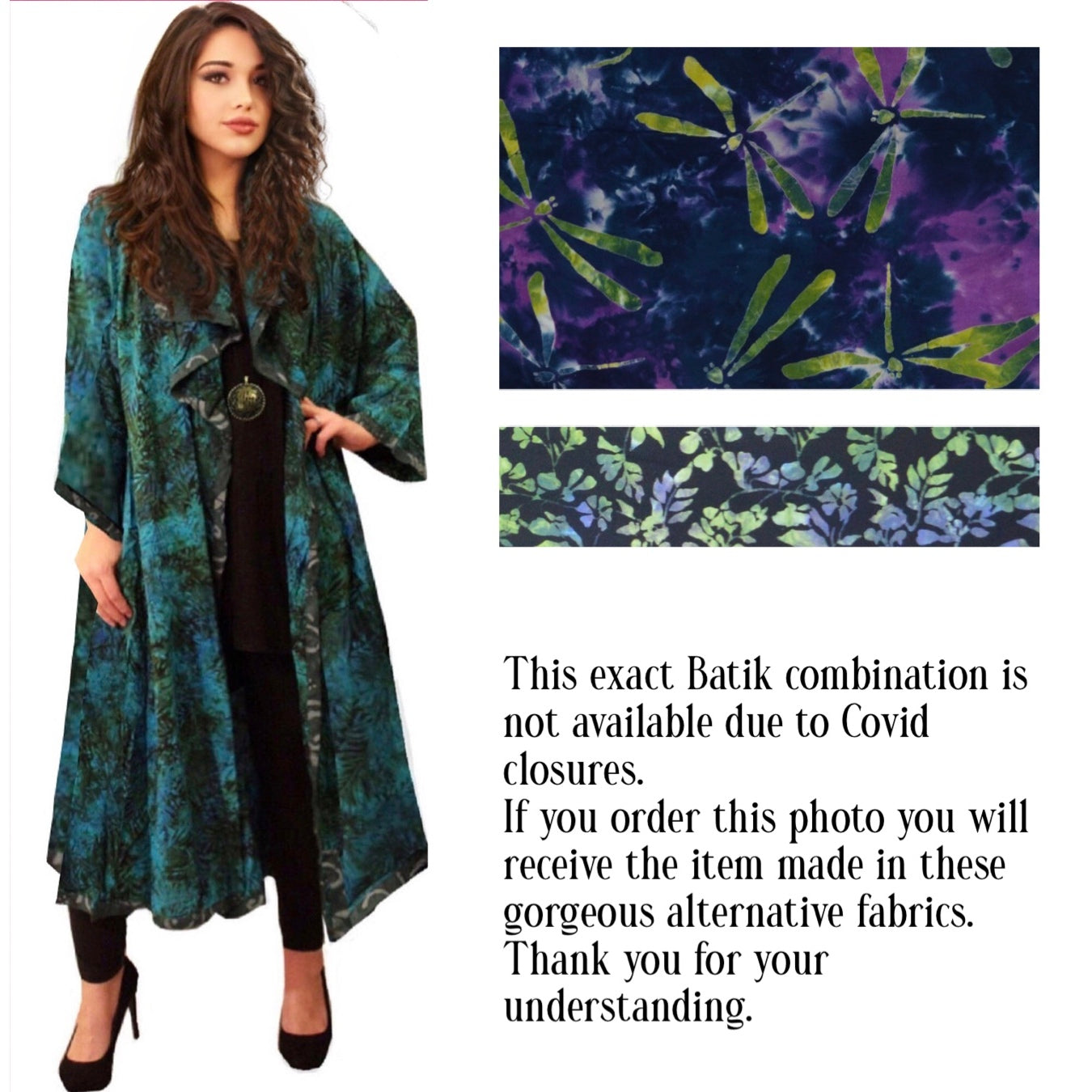 Analia Top Quality Rayon Batik Stunning Coat Jacket - The Bohemian Closet