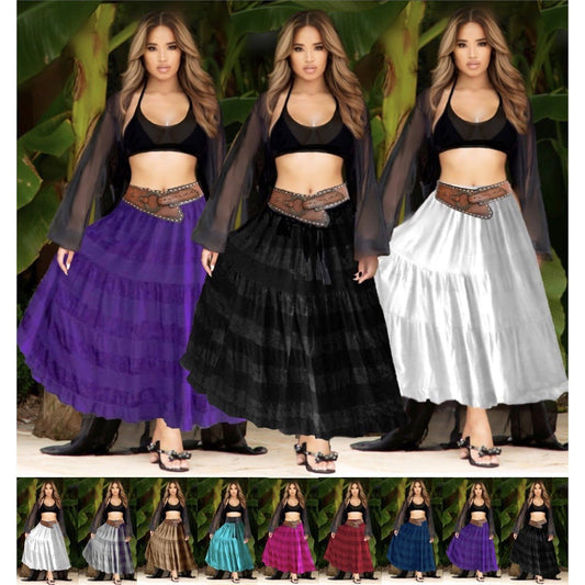 Mckenzie Tiered Boho Gypsy Skirt - The Bohemian Closet