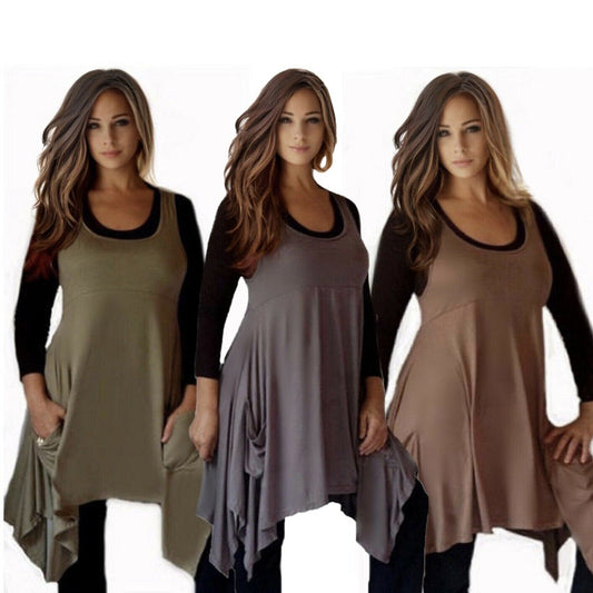 Lily Cute Dripsides Layering Top Vest Jumper with Pockets - The Bohemian Closet