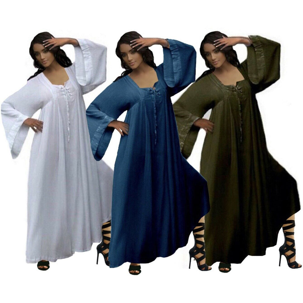 Maria Lagenlook Moroccan Dress Gown Wedding Bridesmaid - The Bohemian Closet