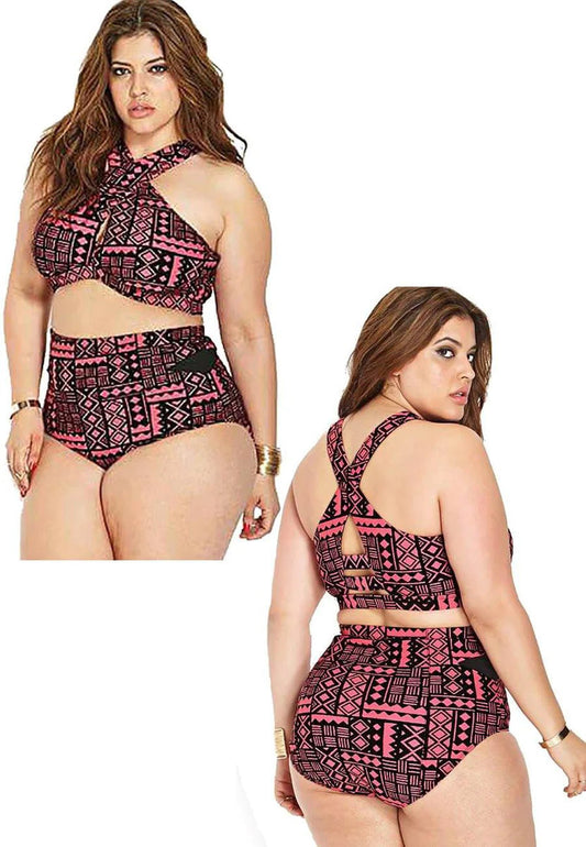 Brooke High Waist Retro Sexy Summer Women's Bikini Set - The Bohemian Closet