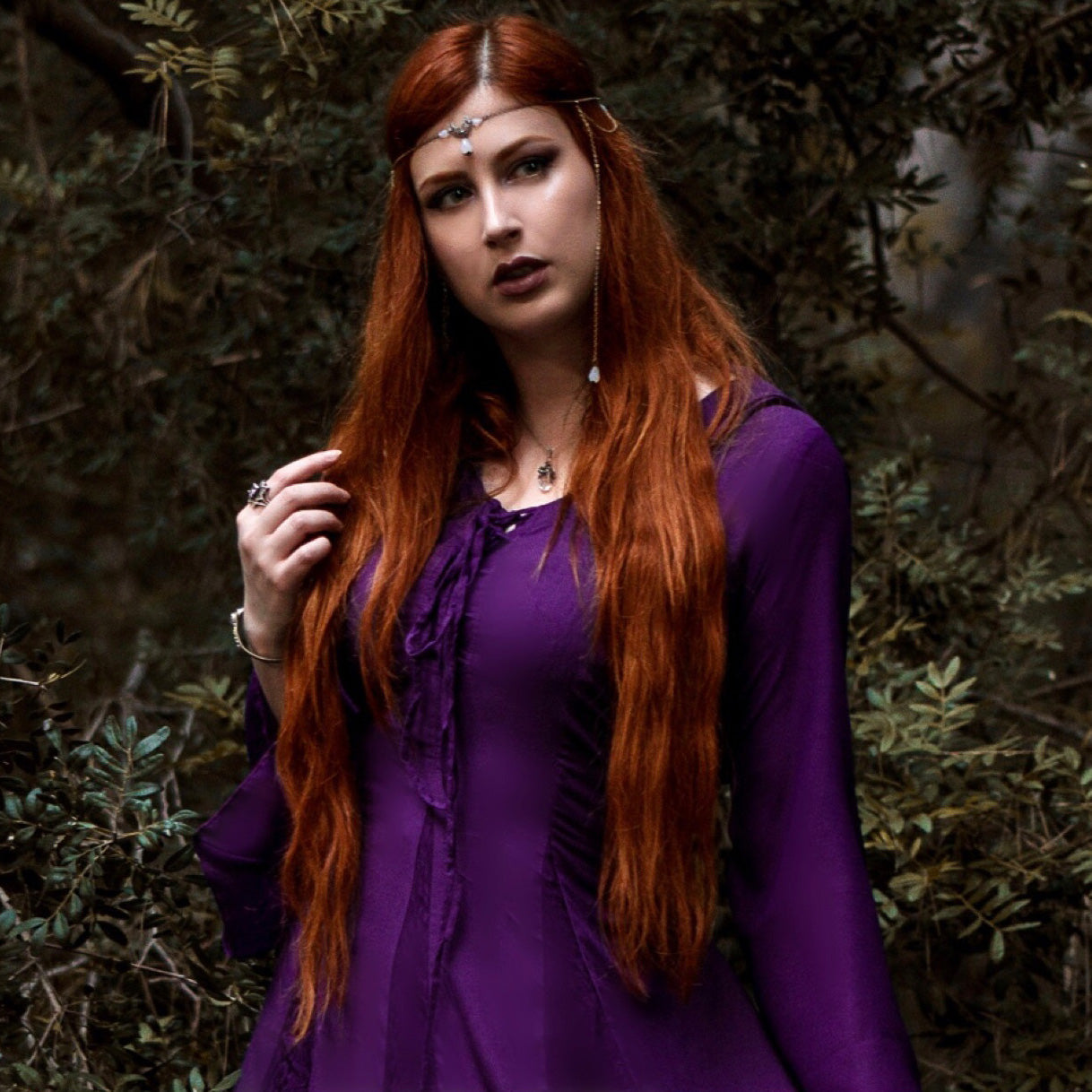 Ariana Wiccan Robe Goddess Gown Maxi Dress - The Bohemian Closet