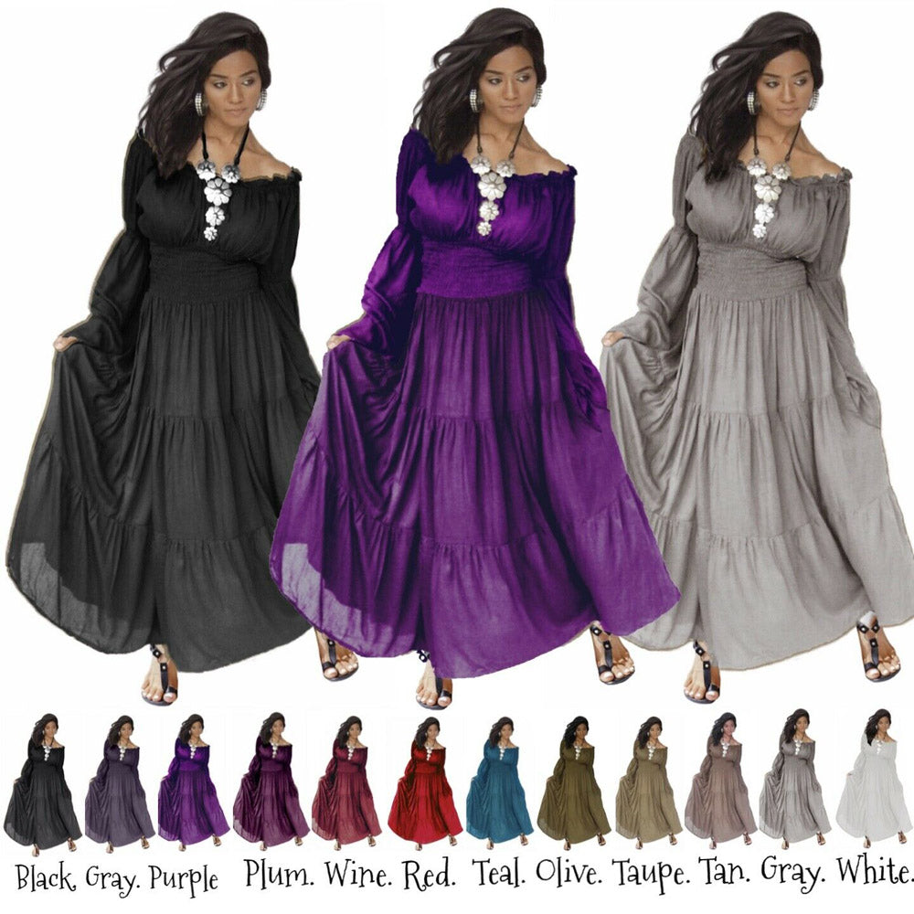 Sophia Smocked Bohemian Maxi Dress - The Bohemian Closet