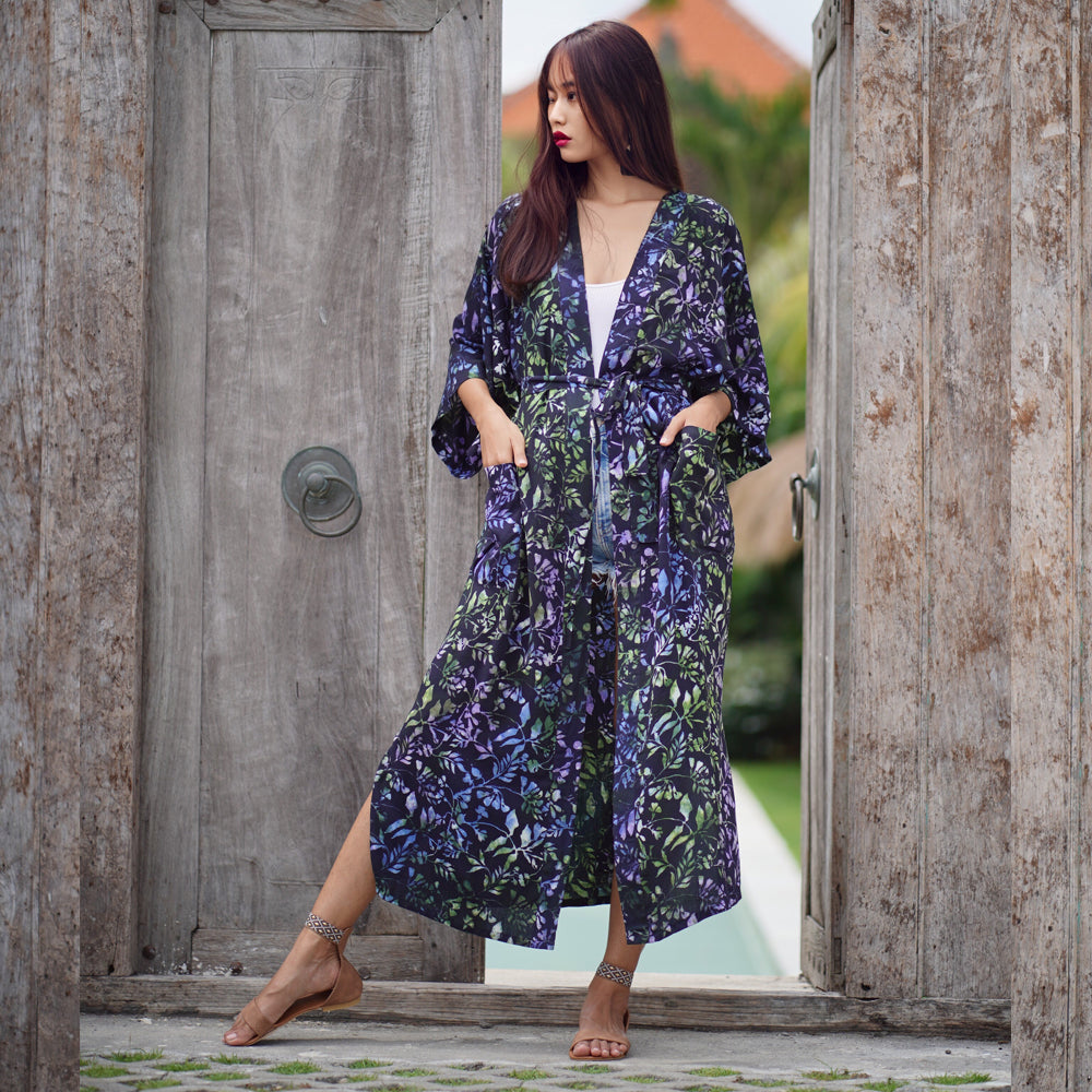 Catalina Kimono Robe Beach Cover-Up Robe - The Bohemian Closet