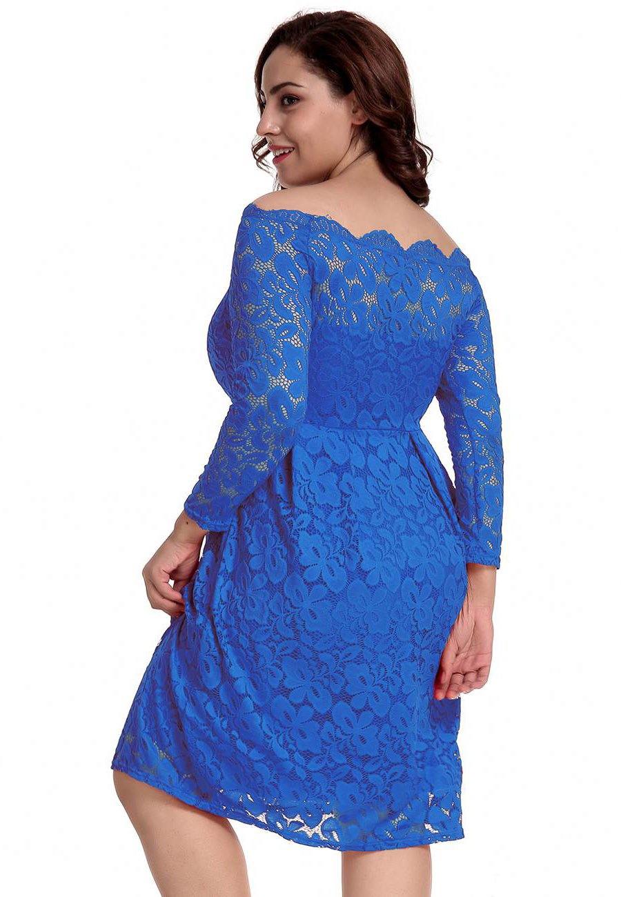 Elise Lace Long Sleeve Midi Dress - The Bohemian Closet
