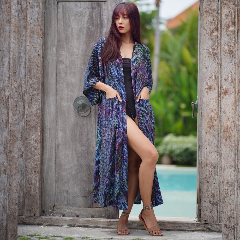 Catalina Kimono Robe Beach Cover-Up Robe - The Bohemian Closet