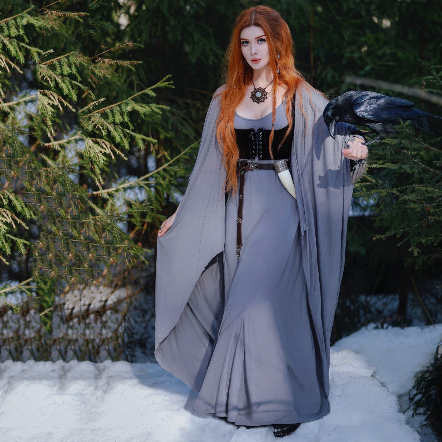 Monroe Jersey Stretch Asymmetrical Dress and Jacket Outfit - The Bohemian Closet