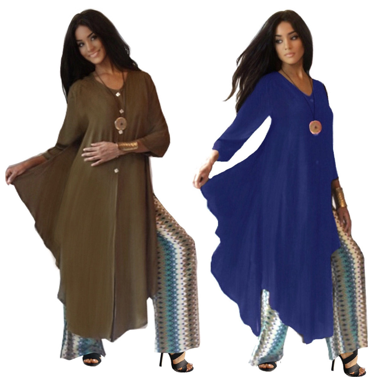 Vicki Gorgeous Longline Lagenlook Tunic Shirt - The Bohemian Closet