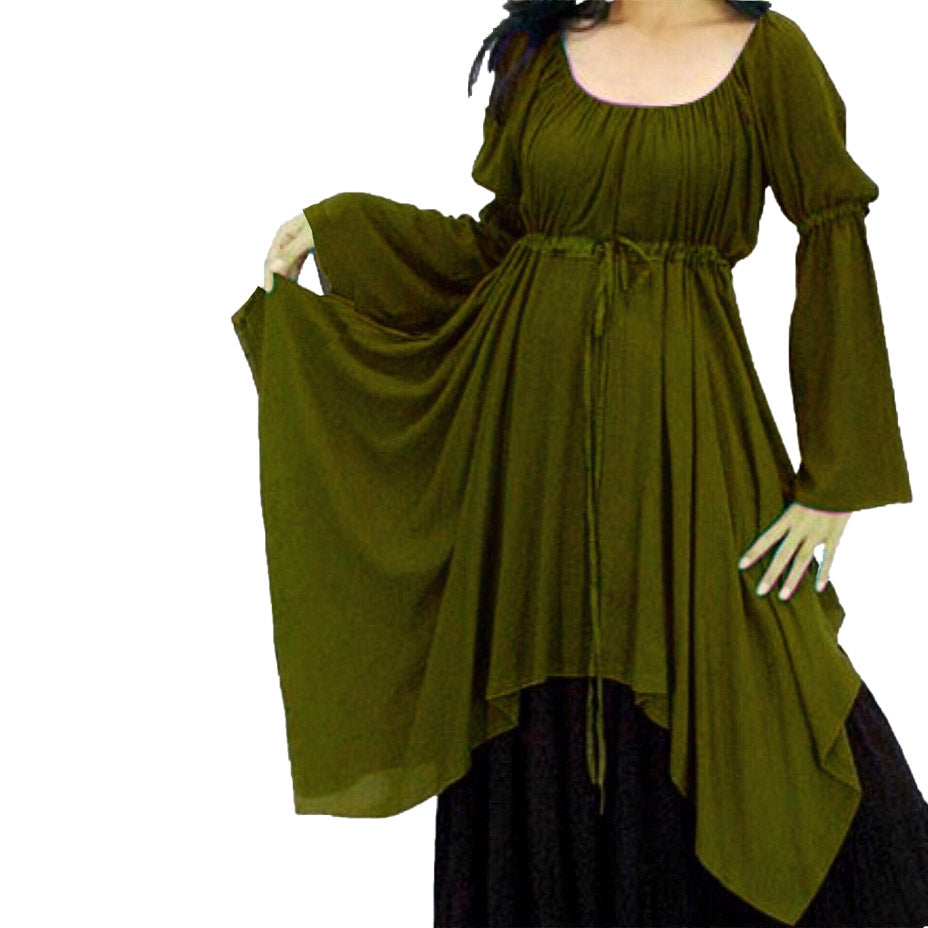 Alma Renaissance Long Sleeves Boho Peasant Blouse - The Bohemian Closet