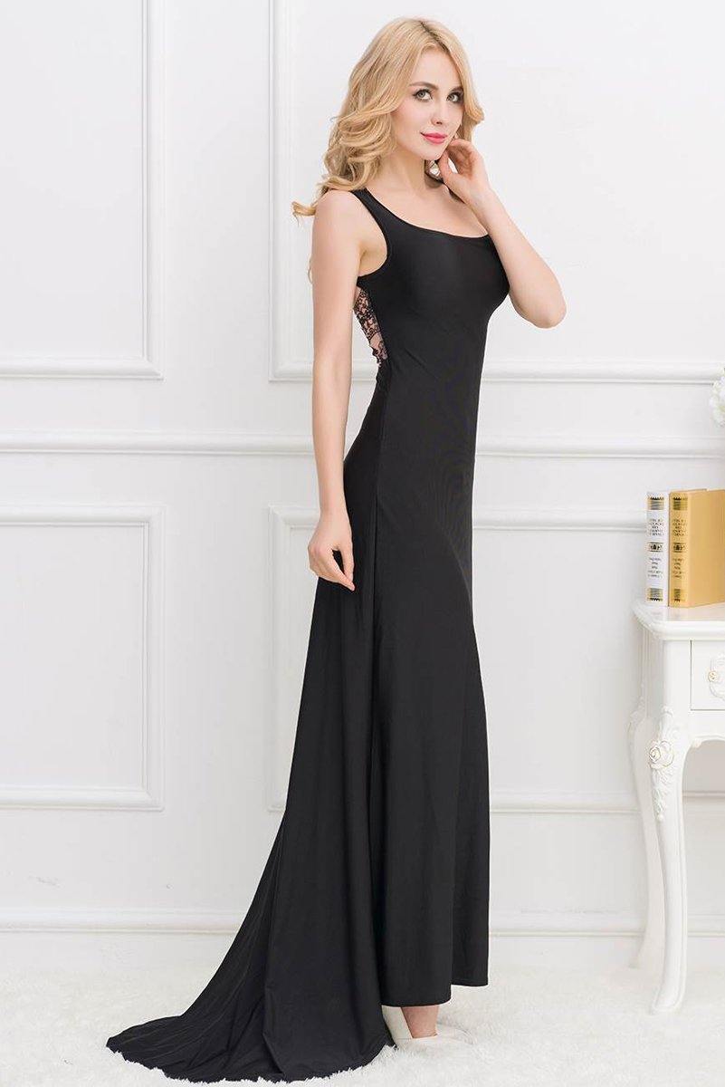 Gemma Elegant Square Collar Embroidered Dress - The Bohemian Closet