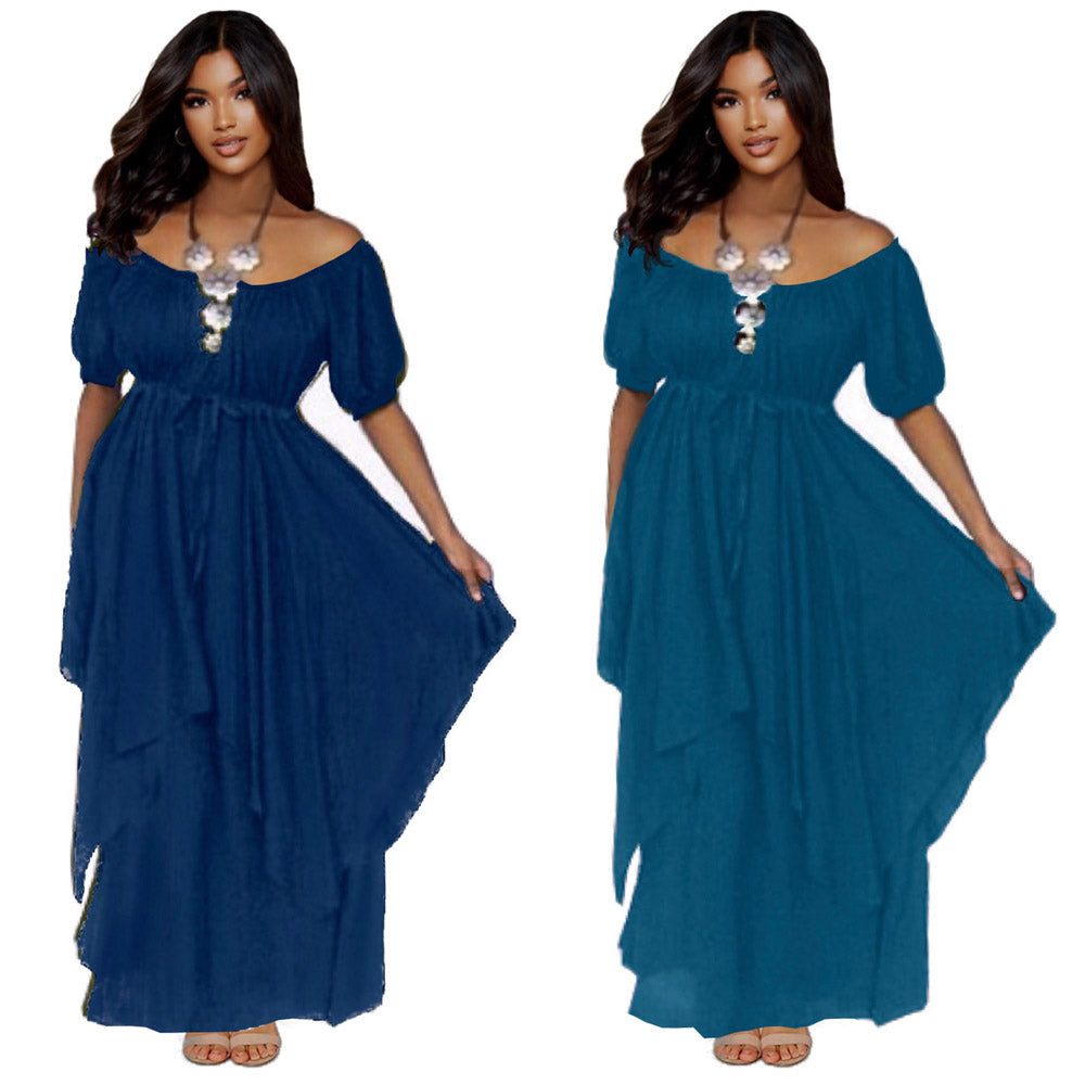 Malia Layered Empire Waist Renaissance Dress - The Bohemian Closet