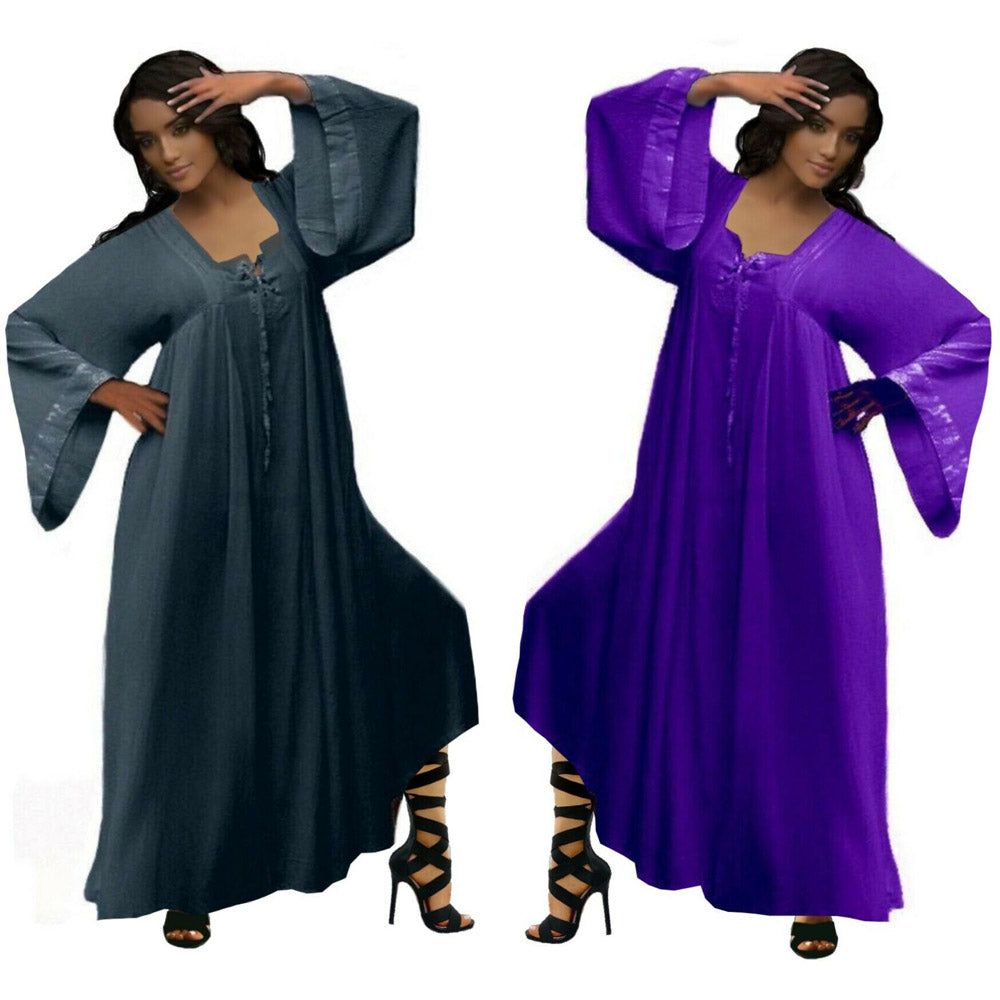 Maria Lagenlook Moroccan Dress Gown Wedding Bridesmaid - The Bohemian Closet
