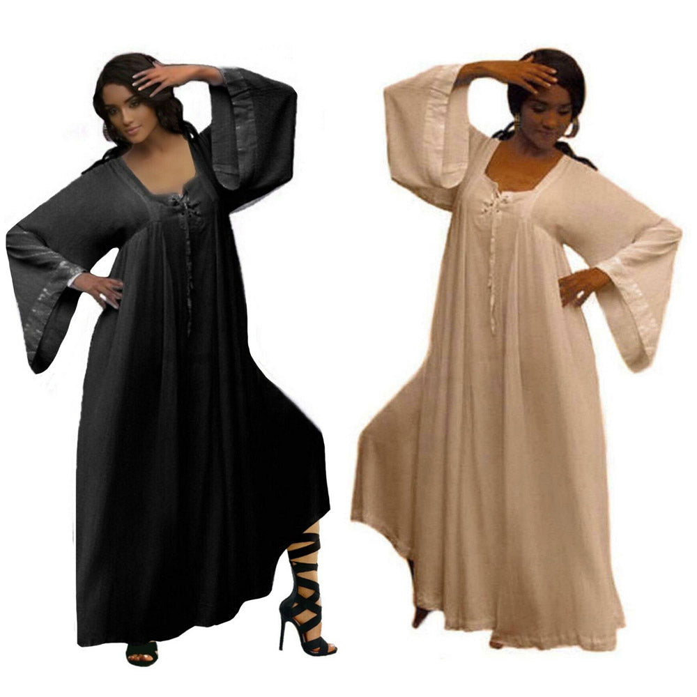 Maria Lagenlook Moroccan Dress Gown Wedding Bridesmaid - The Bohemian Closet