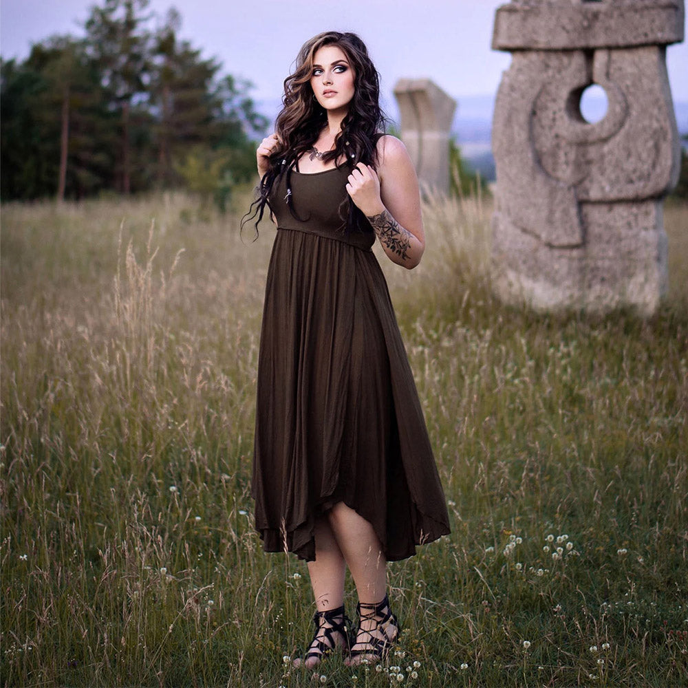 Quinn Stretch Lycra 3/4 Length Midi Dress - The Bohemian Closet