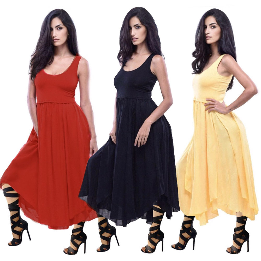 Quinn Stretch Lycra 3/4 Length Midi Dress - The Bohemian Closet