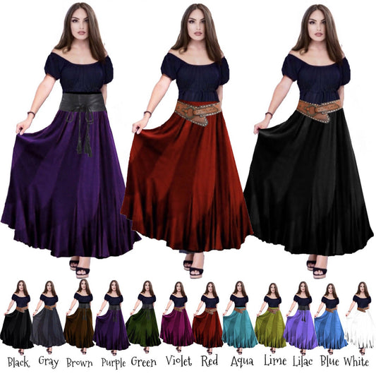 Juliet Beautiful Sexy Bias Ruffled Maxi Skirt - The Bohemian Closet