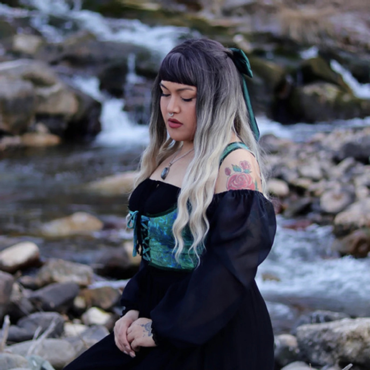 Emberlynn Ren Faire Lacing Vest Renaissance Corset Top - The Bohemian Closet