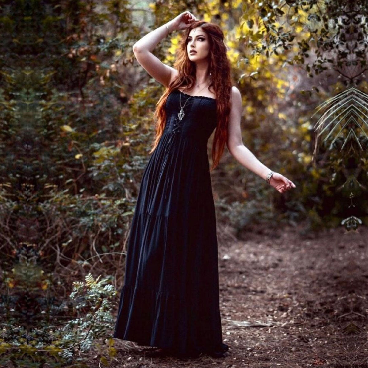 Kathleen Cottagecore Smocked Bodice Maxi Dress - The Bohemian Closet