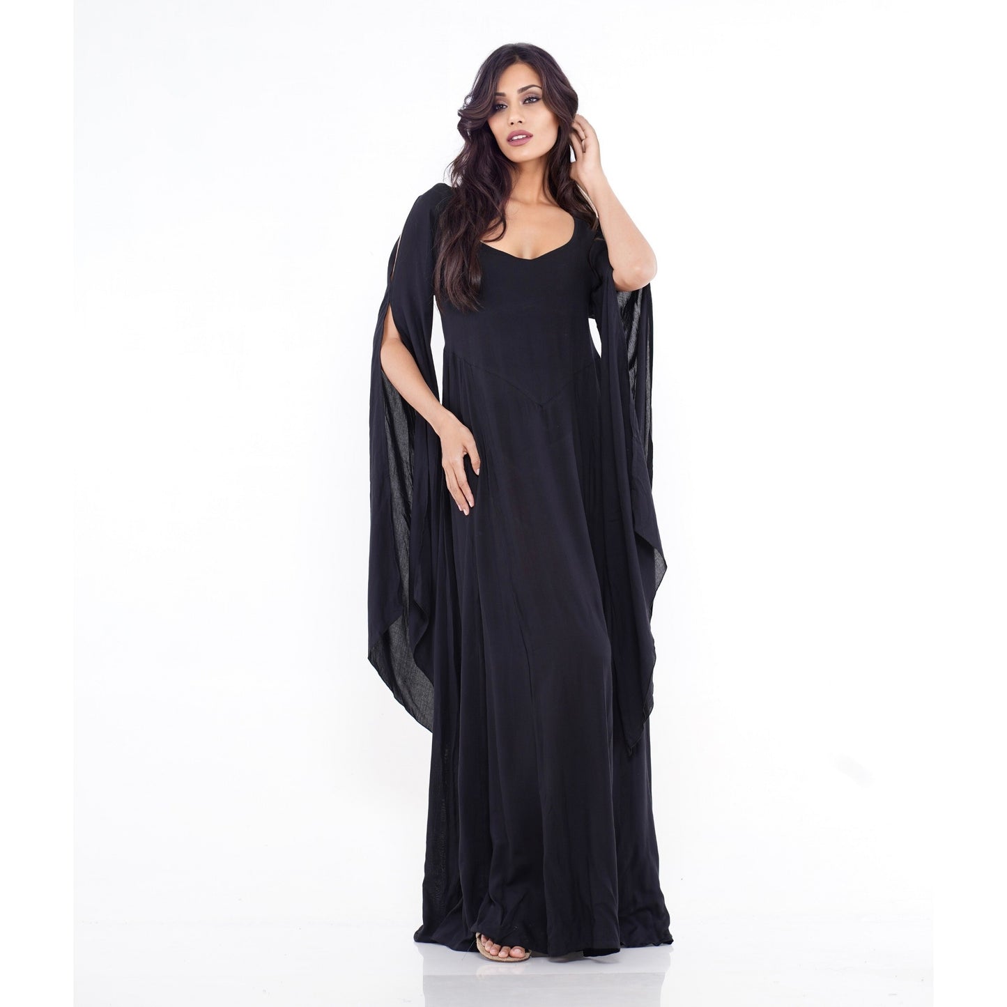 Sariah Renaissance Flowing Sleeve Boho Maxi Dress - The Bohemian Closet