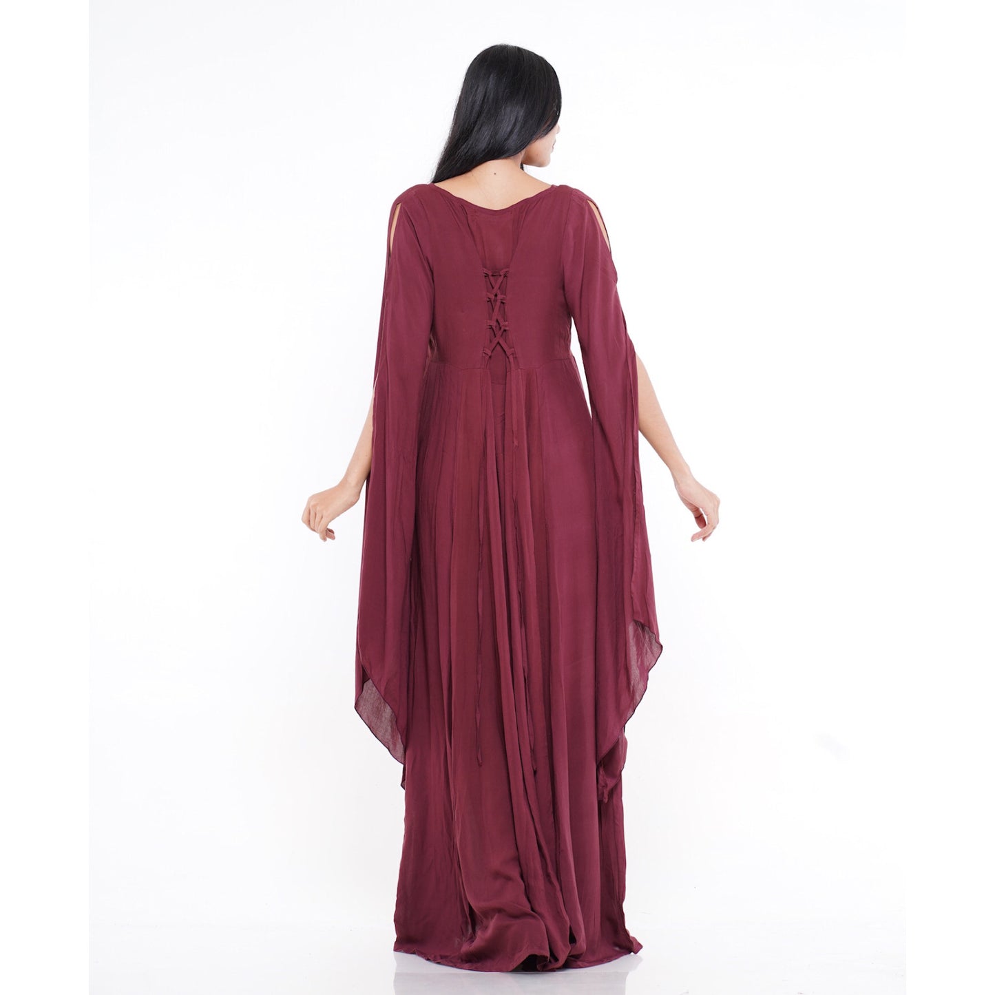 Sariah Renaissance Flowing Sleeve Boho Maxi Dress - The Bohemian Closet