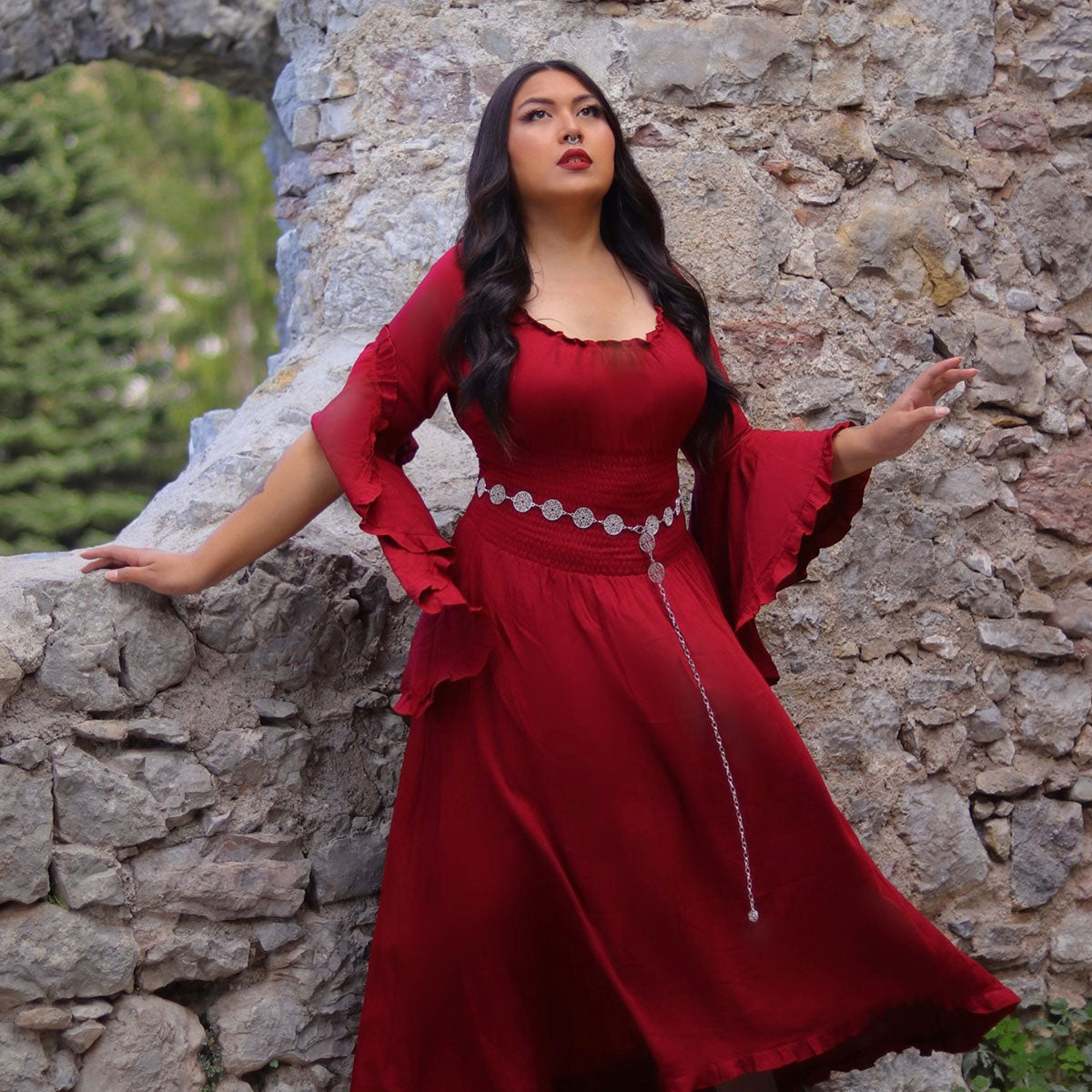Paola Wiccan Goddess Maxi Dress - The Bohemian Closet