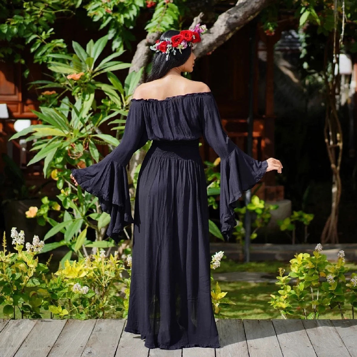 Paola Wiccan Goddess Maxi Dress - The Bohemian Closet