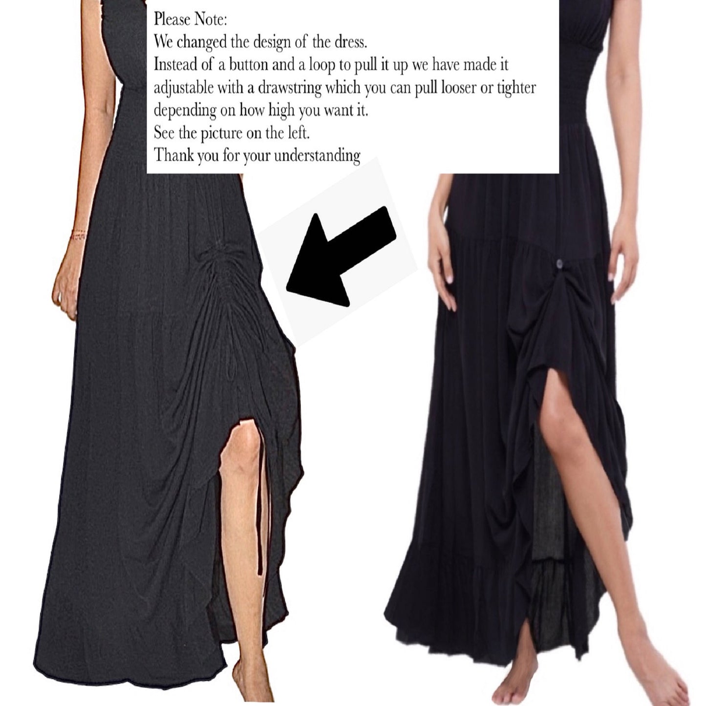 Taytum Drawstring Cottagecore Viking Party Dress - The Bohemian Closet