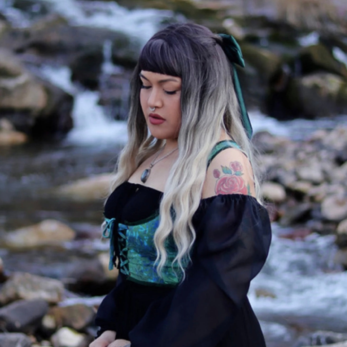 Emberlynn Ren Faire Lacing Vest Renaissance Corset Top - The Bohemian Closet