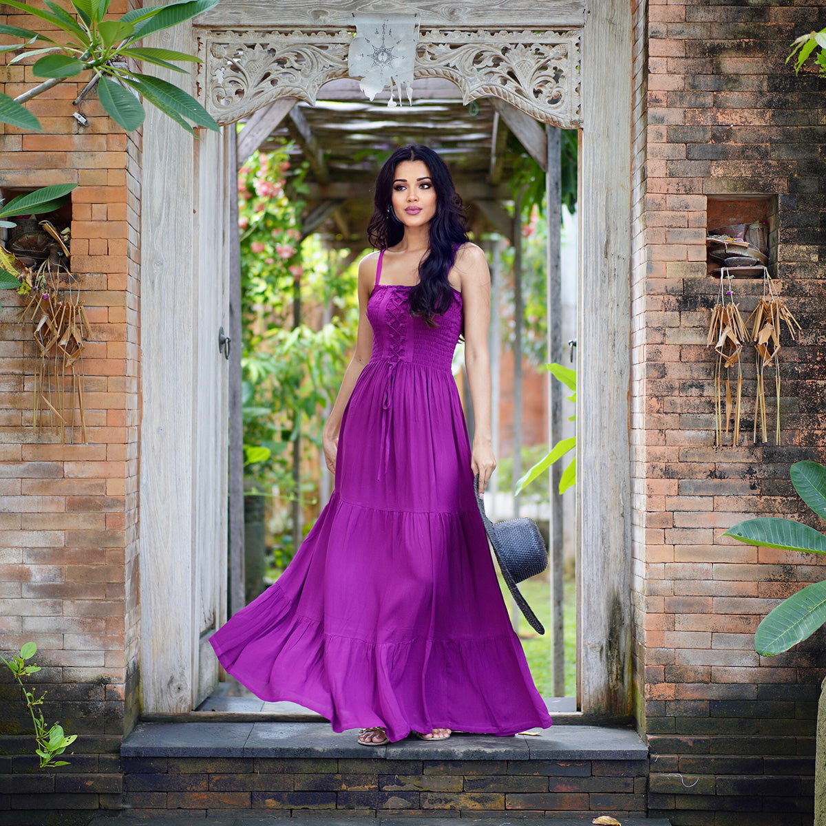 Kathleen Cottagecore Smocked Bodice Maxi Dress - The Bohemian Closet