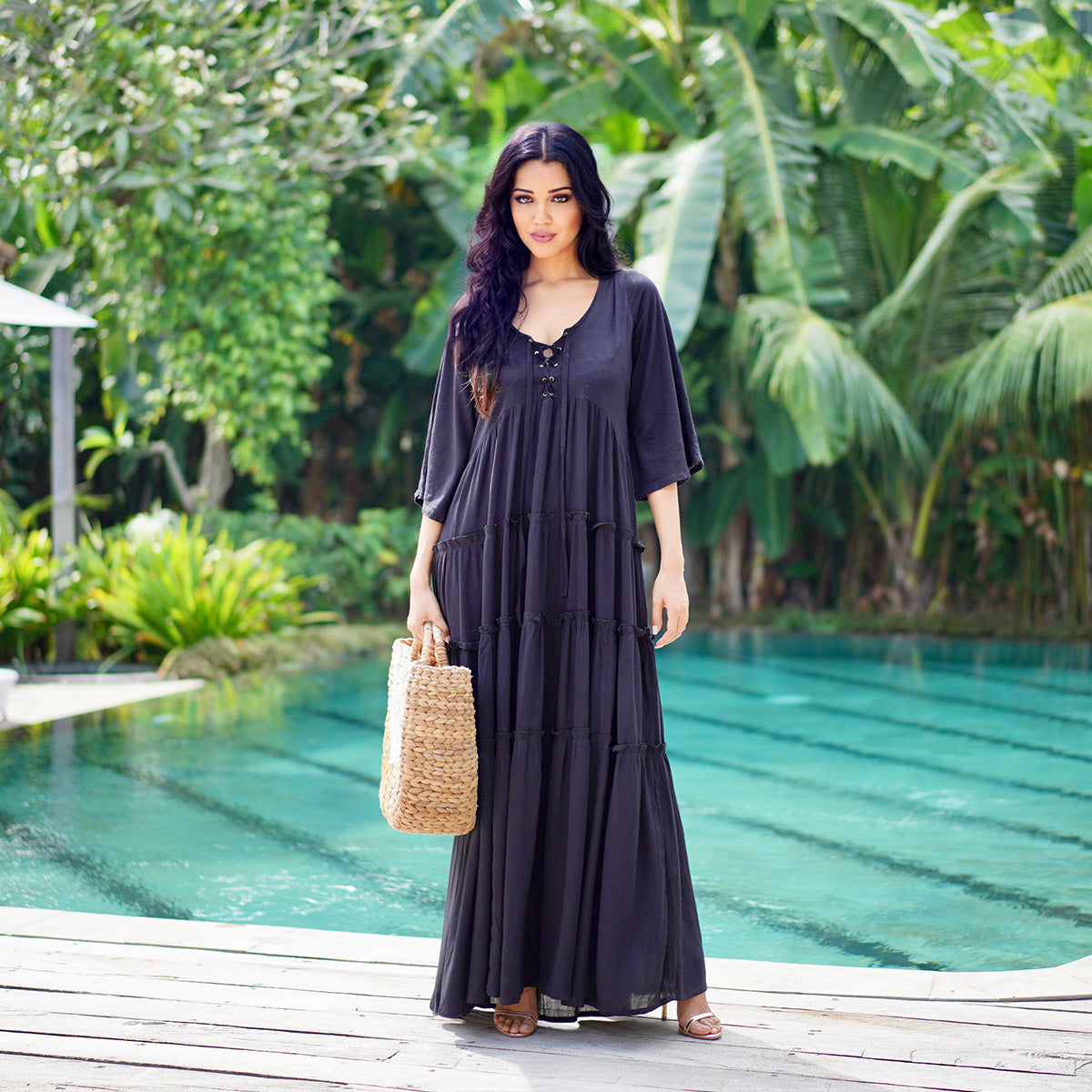 Zoya Bohemian Cottagecore Maxi Dress - The Bohemian Closet