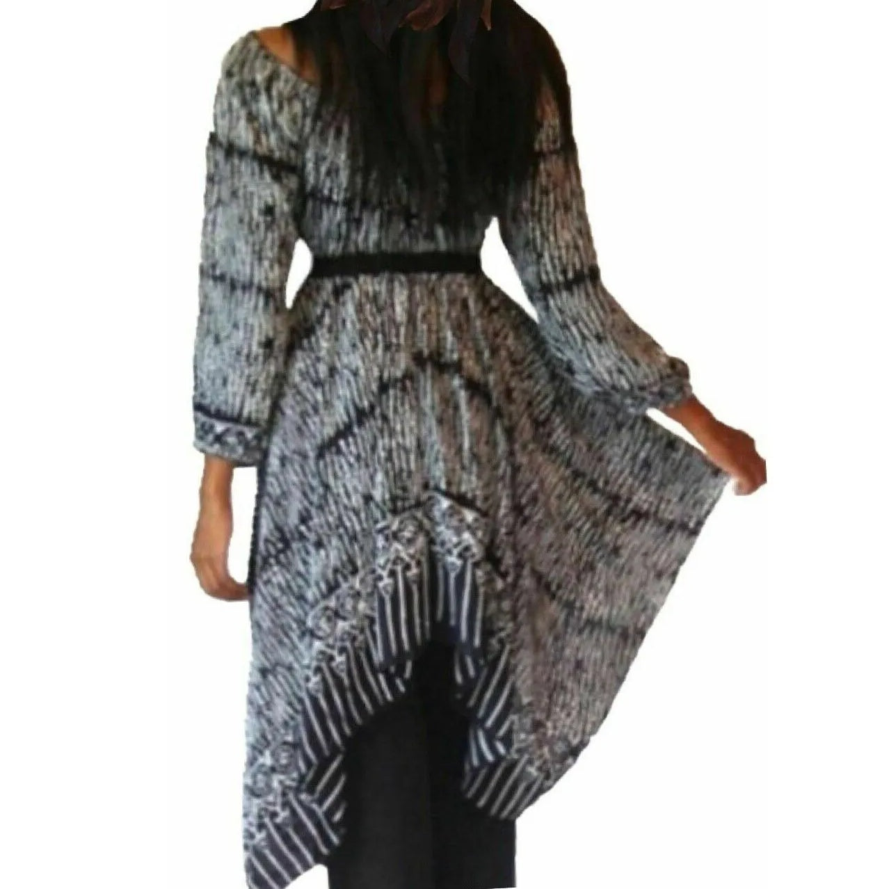 Layla Batik Print with 3/4 Sleeves Peasant Gypsy Blouse - The Bohemian Closet