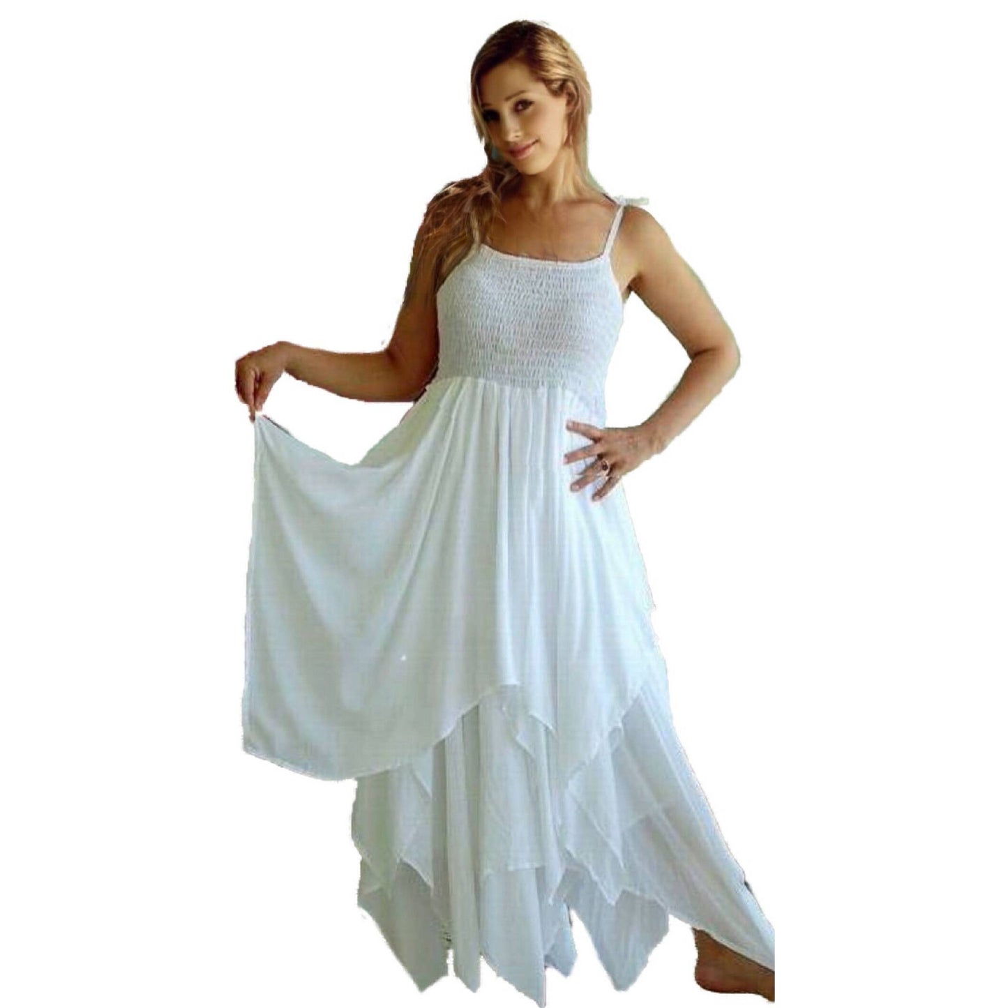 Nicole Boho Pixie Dress Hippie Layered Design Lagenlook Chic - The Bohemian Closet