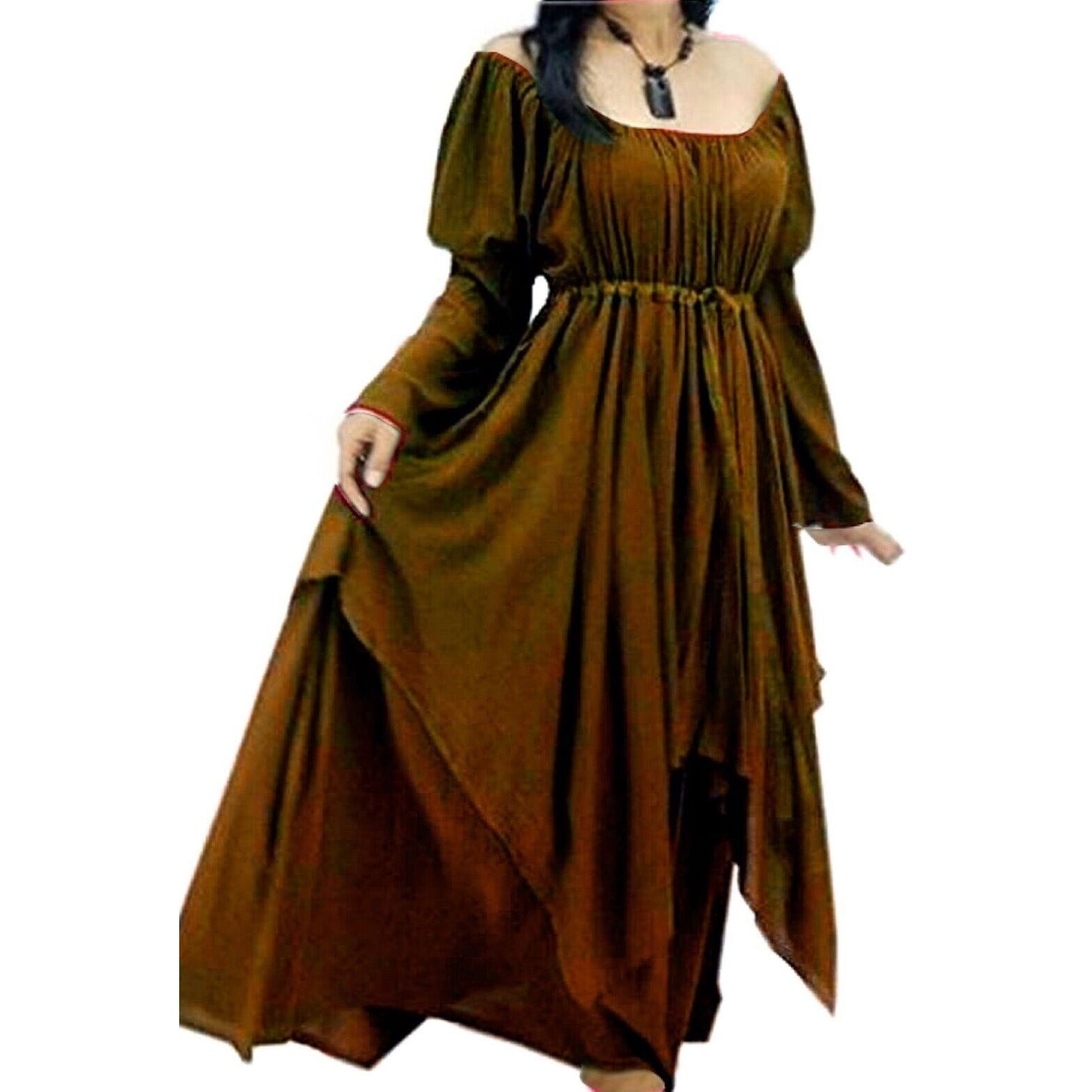 Maren Renaissance Layered Empire Waist Wedding Maxi Dress - The Bohemian Closet