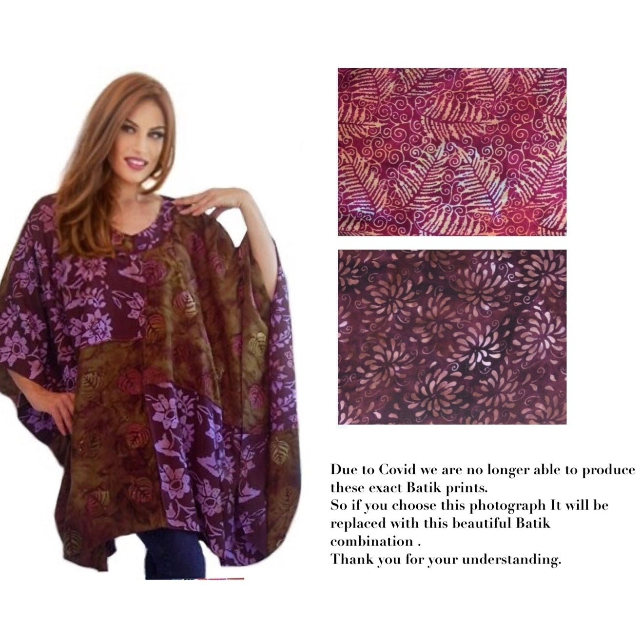 Addilynn V-Neck Bohemian Art Batik Patch Poncho Shirt - The Bohemian Closet