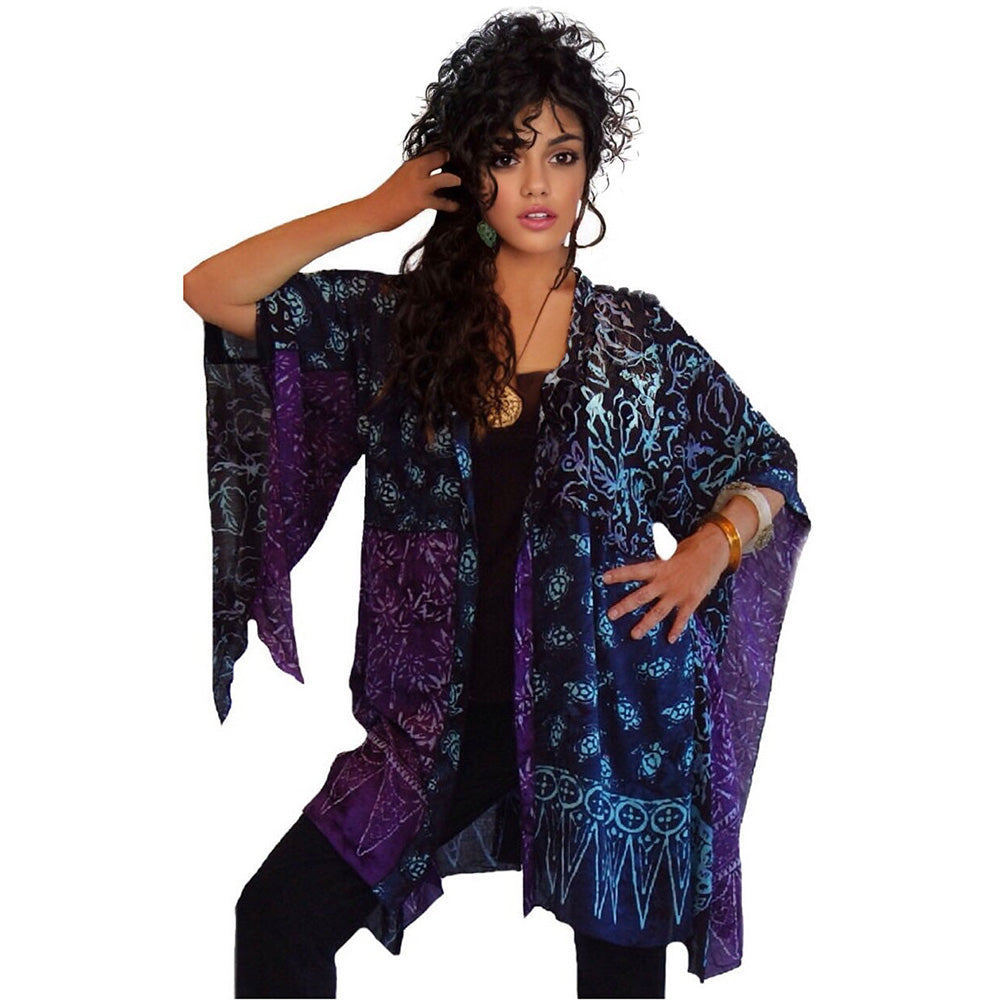 Amelia Batik Patch Gauzy Jacket - The Bohemian Closet